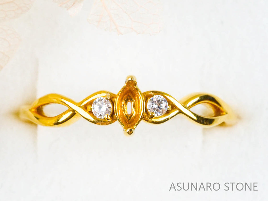 【お仕立て用】空枠番号：5358I　リング枠【オーダージュエリー用】