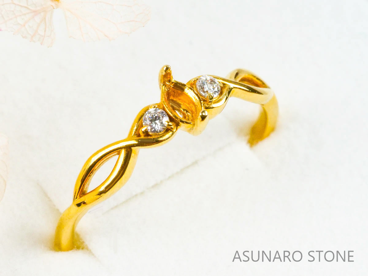 【お仕立て用】空枠番号：5358I　リング枠【オーダージュエリー用】