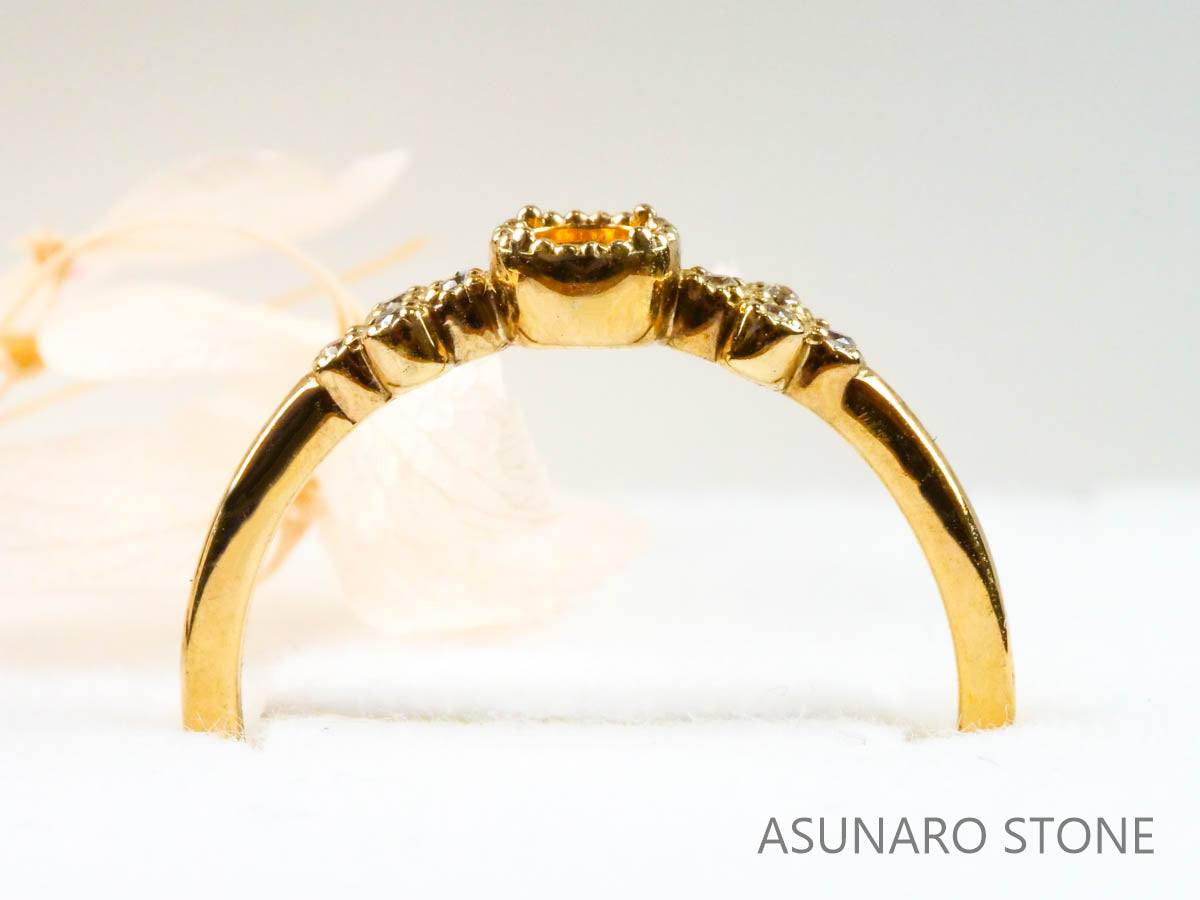 【お仕立て用】空枠番号：4203C  リング枠【オーダージュエリー用】