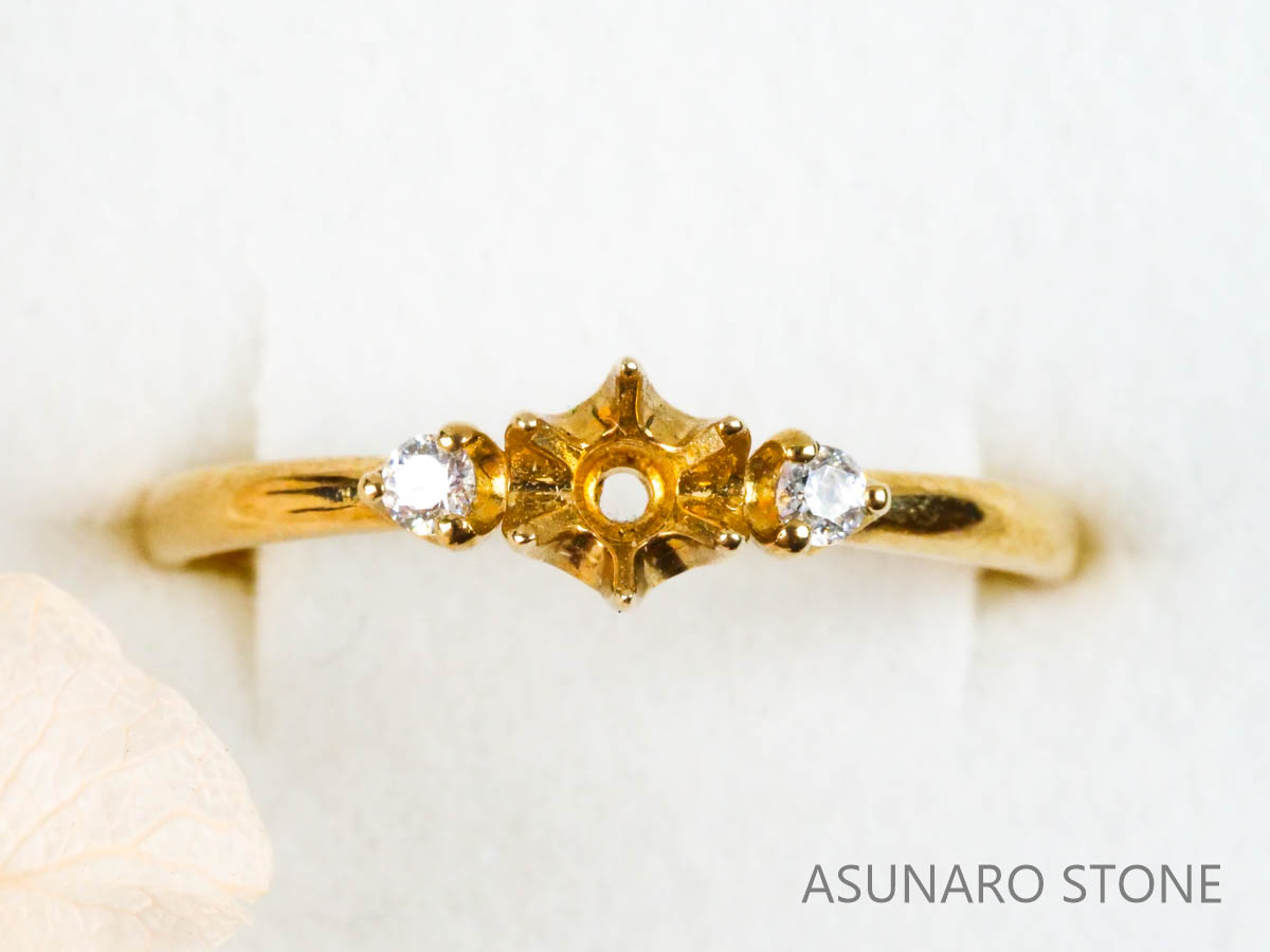 【お仕立て用】空枠番号：3985C リング枠【オーダージュエリー用】