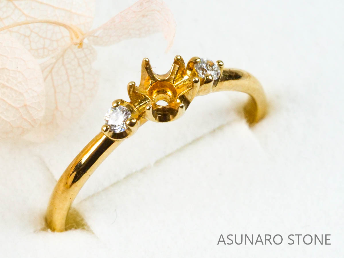 【お仕立て用】空枠番号：3985C リング枠【オーダージュエリー用】