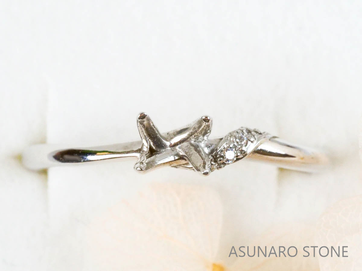 【お仕立て用】空枠番号：5447I　リング枠【オーダージュエリー用】