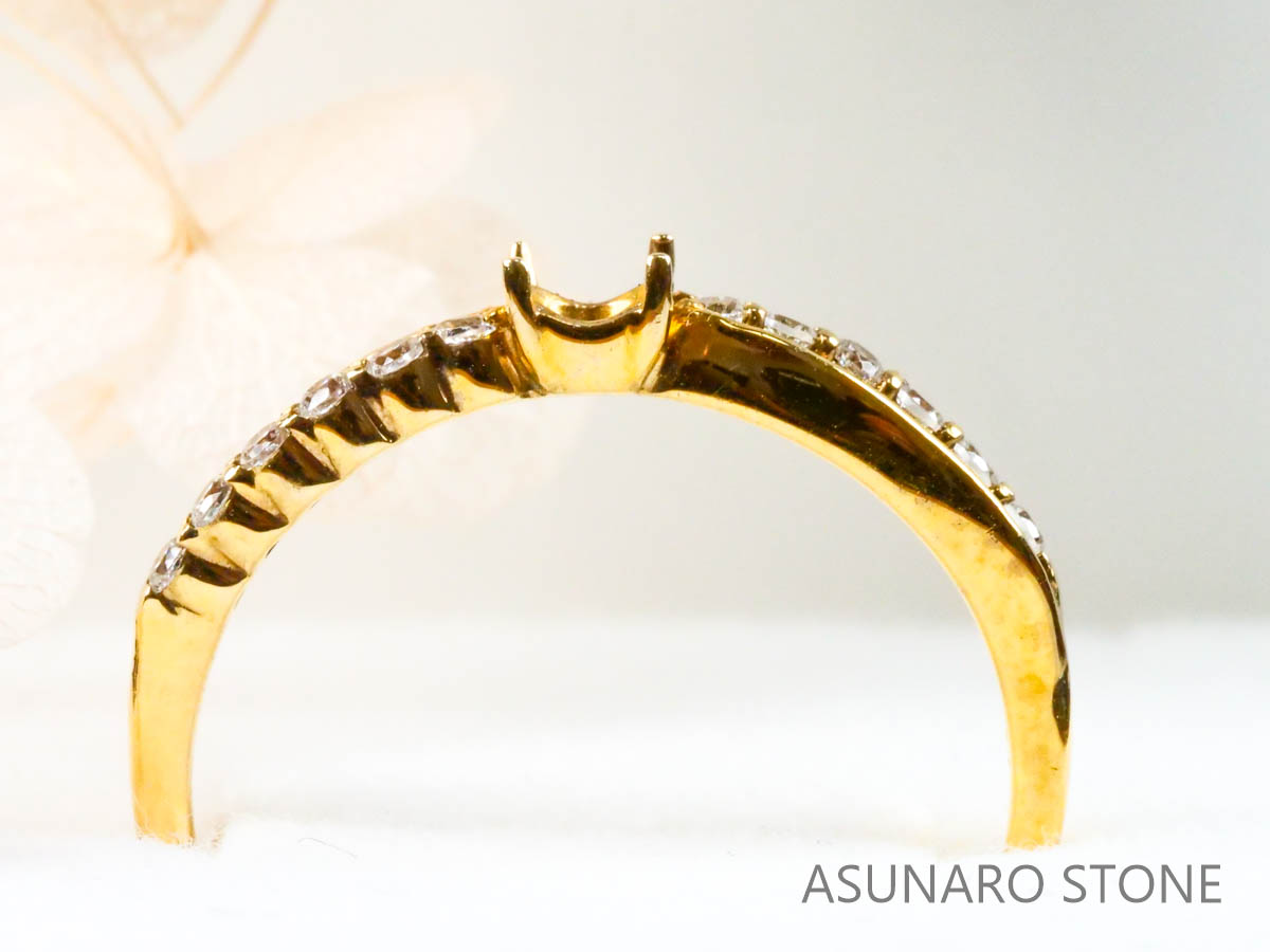 【お仕立て用】空枠番号：3889C　リング枠【オーダージュエリー用】