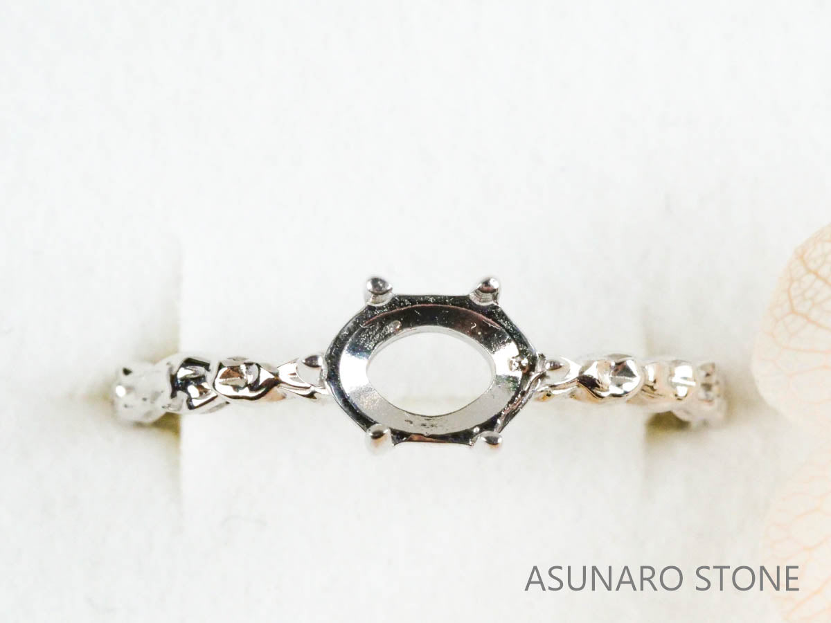 【お仕立て用】空枠番号：2822C　リング枠　ダイヤなし【オーダージュエリー用】