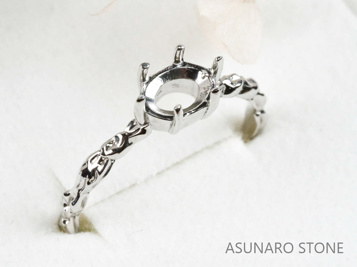 【お仕立て用】空枠番号：2822C　リング枠　ダイヤなし【オーダージュエリー用】