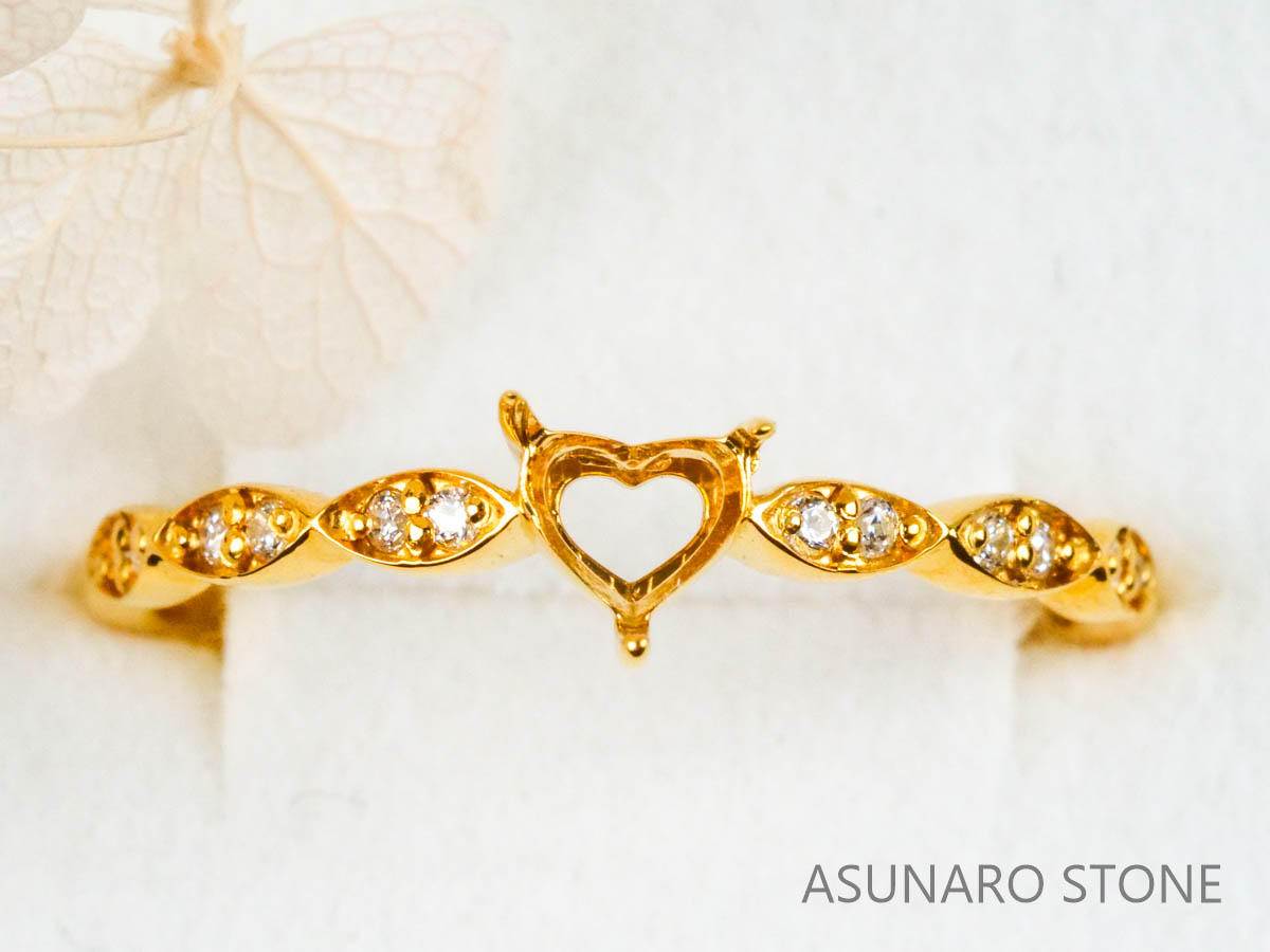 【お仕立て用】空枠番号：2266C　リング枠【オーダージュエリー用】