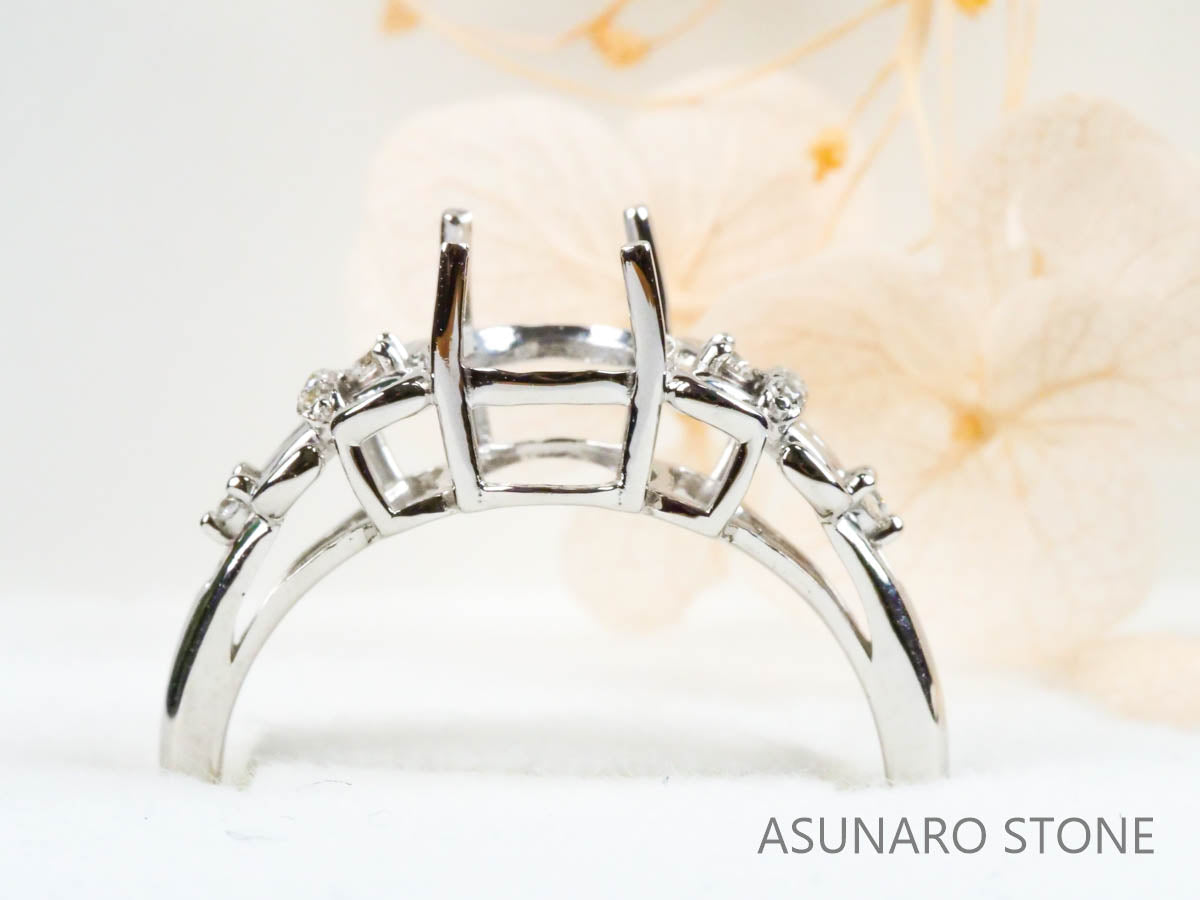 【お仕立て用】空枠番号：3687C　リング枠【オーダージュエリー用】