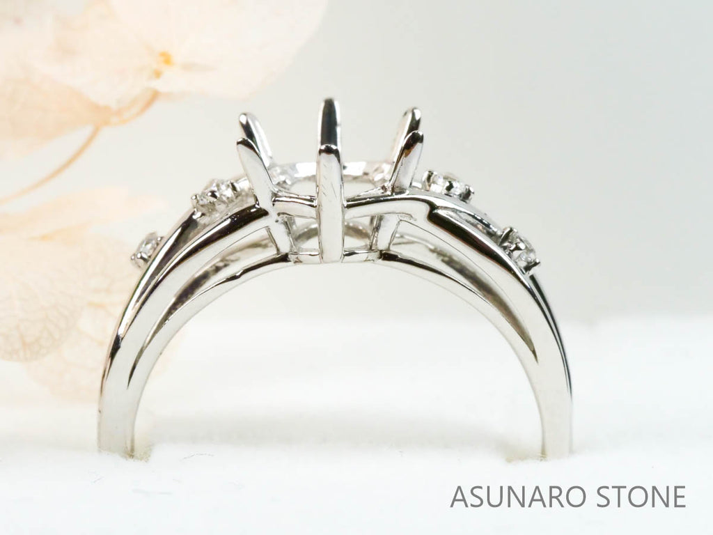 【お仕立て用】空枠番号：3566C　リング枠【オーダージュエリー用】