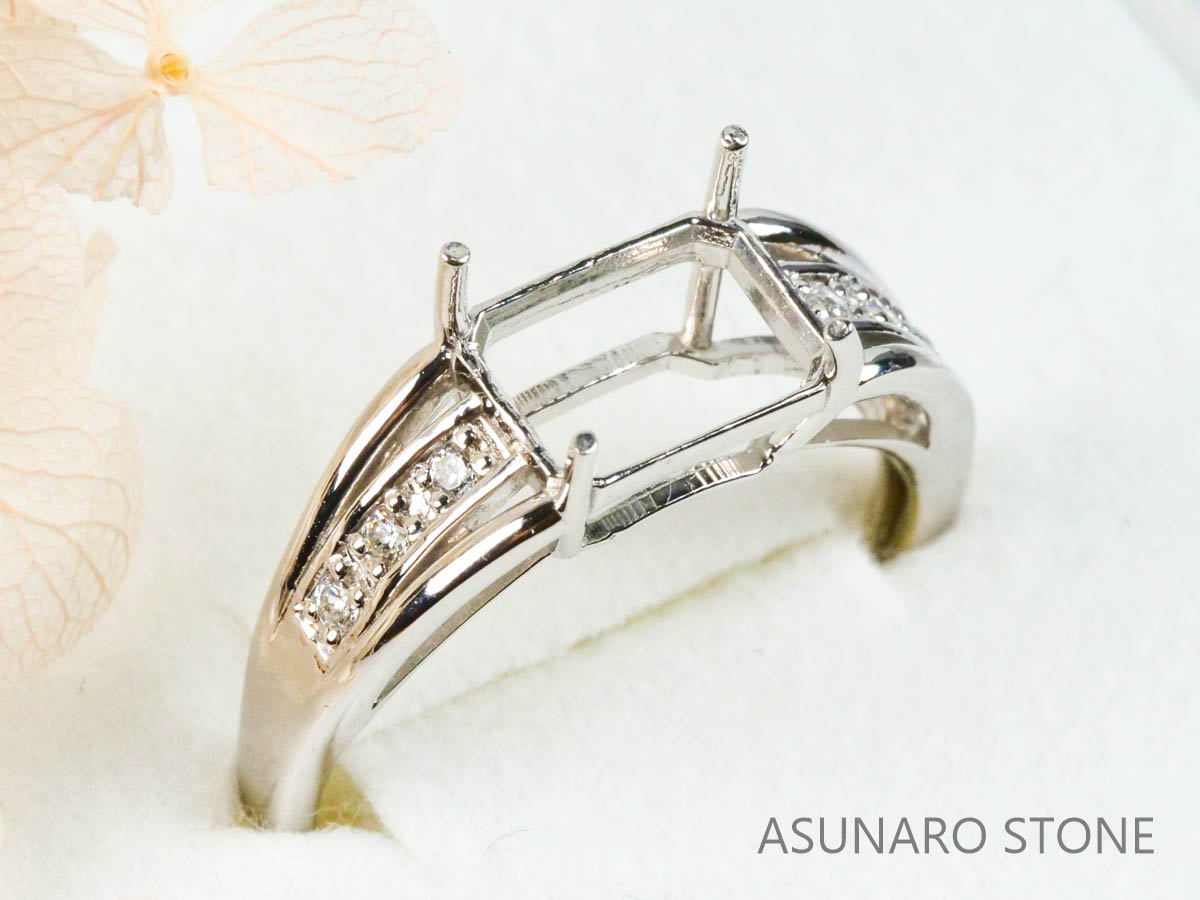 【お仕立て用】空枠番号：2783C　リング枠【オーダージュエリー用】