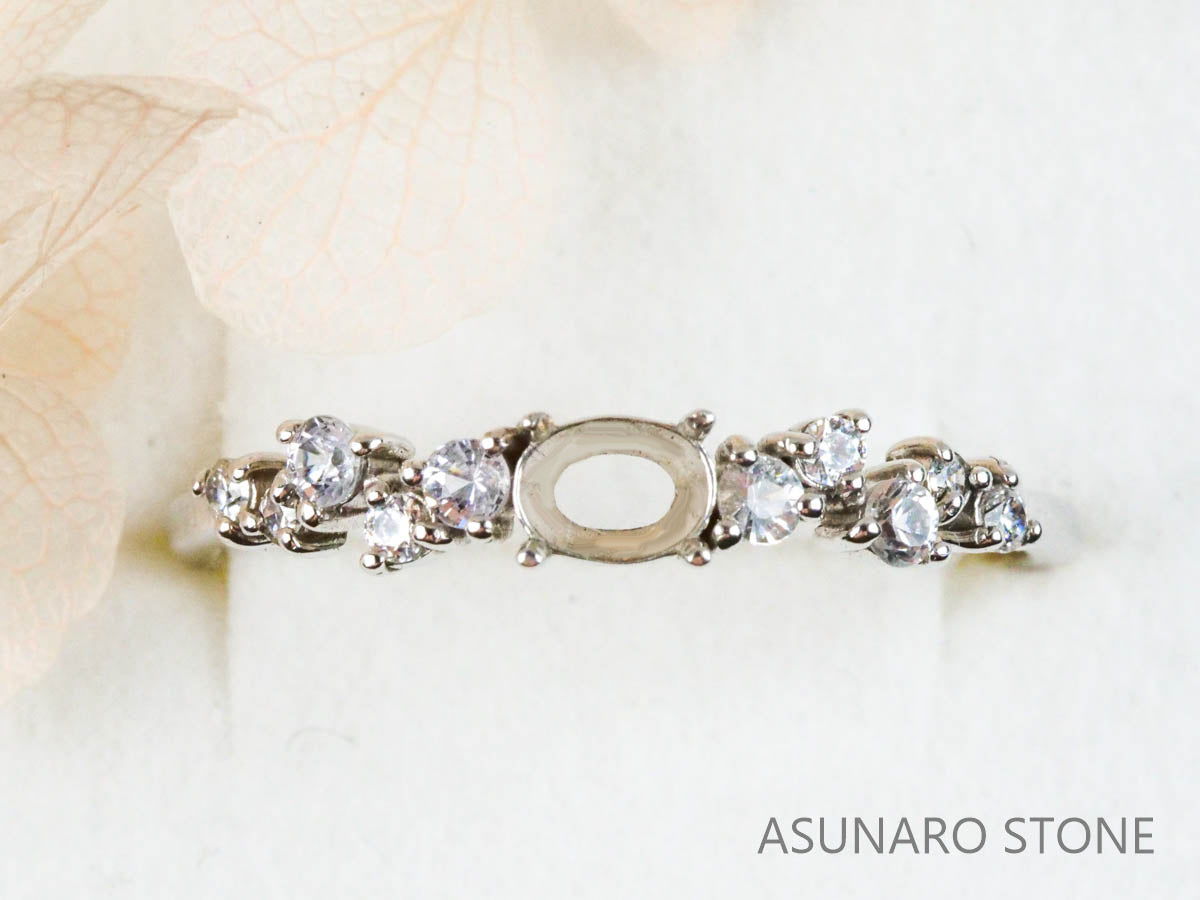 【お仕立て用】空枠番号：4785C　リング枠【オーダージュエリー用】