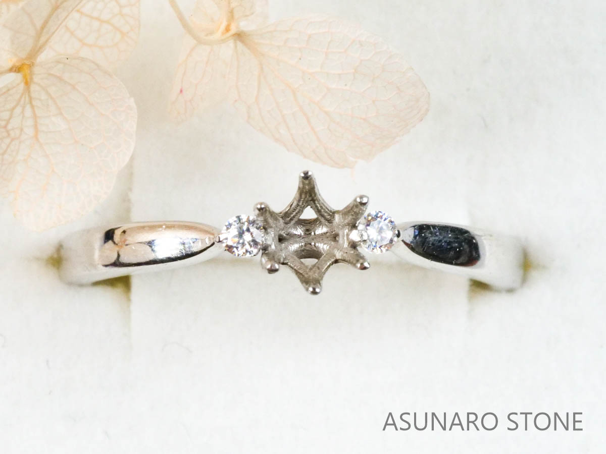 【お仕立て用】空枠番号：3000C　リング枠【オーダージュエリー用】