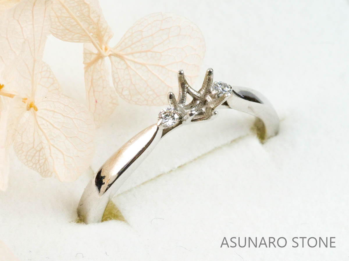 【お仕立て用】空枠番号：3000C　リング枠【オーダージュエリー用】