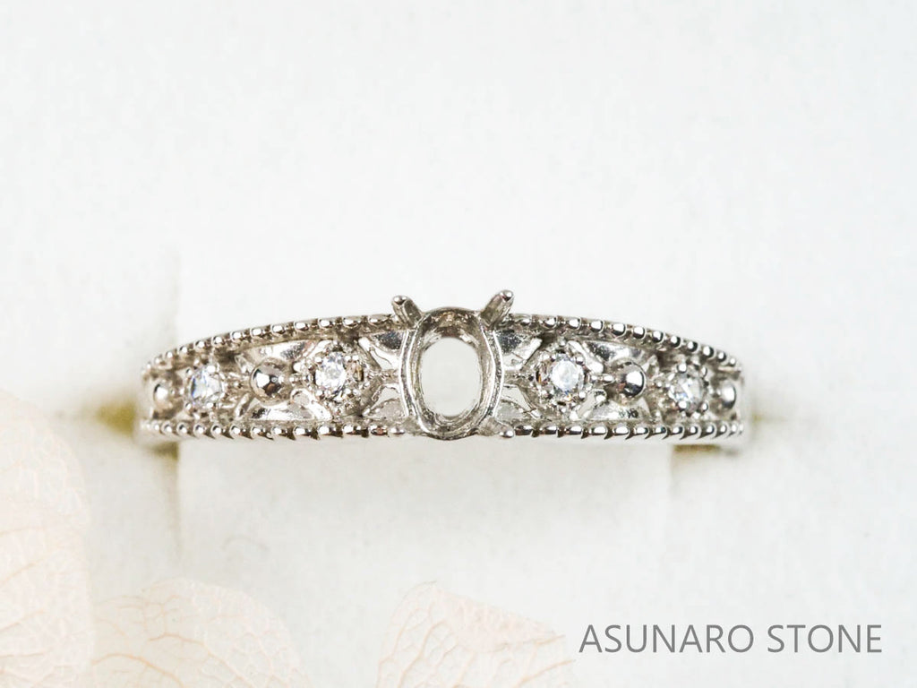 【お仕立て用】空枠番号：5361I　リング枠【オーダージュエリー用】