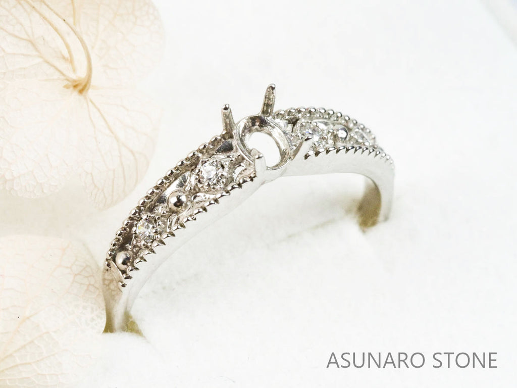 【お仕立て用】空枠番号：5361I　リング枠【オーダージュエリー用】