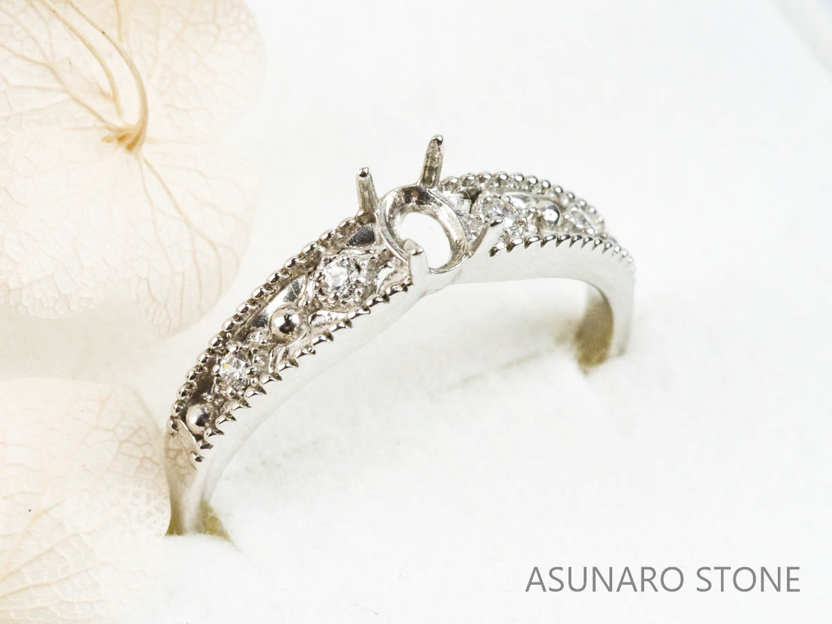 【お仕立て用】空枠番号：5361I　リング枠【オーダージュエリー用】