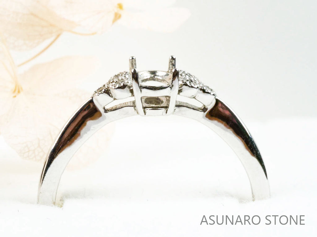 【お仕立て用】空枠番号：4609C　リング枠【オーダージュエリー用】