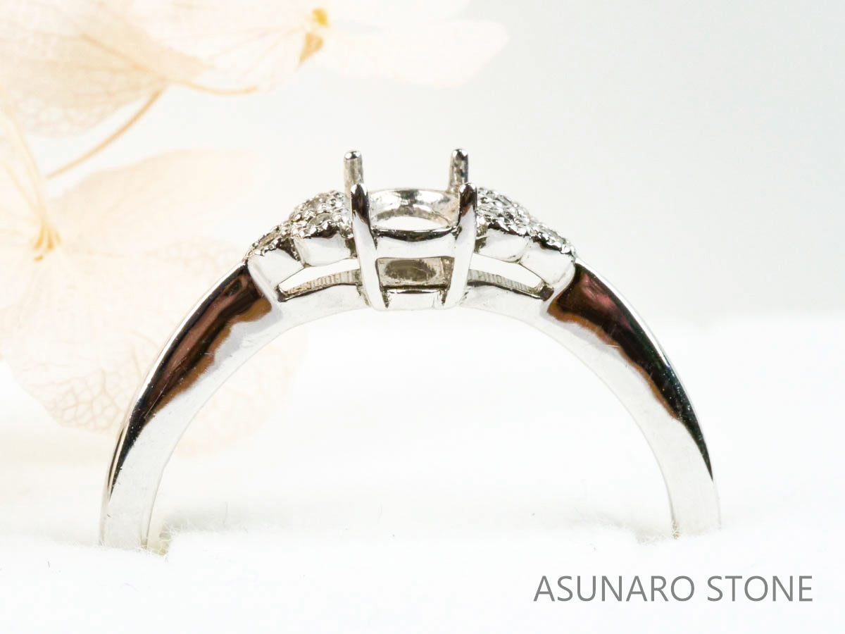 【お仕立て用】空枠番号：4609C　リング枠【オーダージュエリー用】