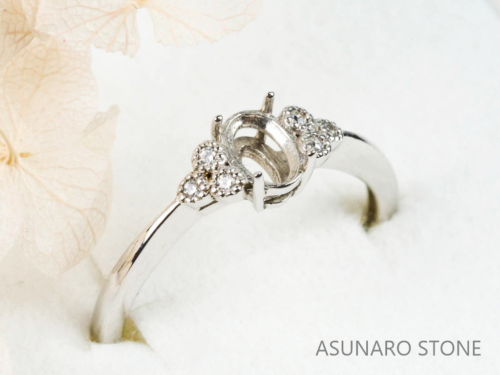 【お仕立て用】空枠番号：4609C　リング枠【オーダージュエリー用】