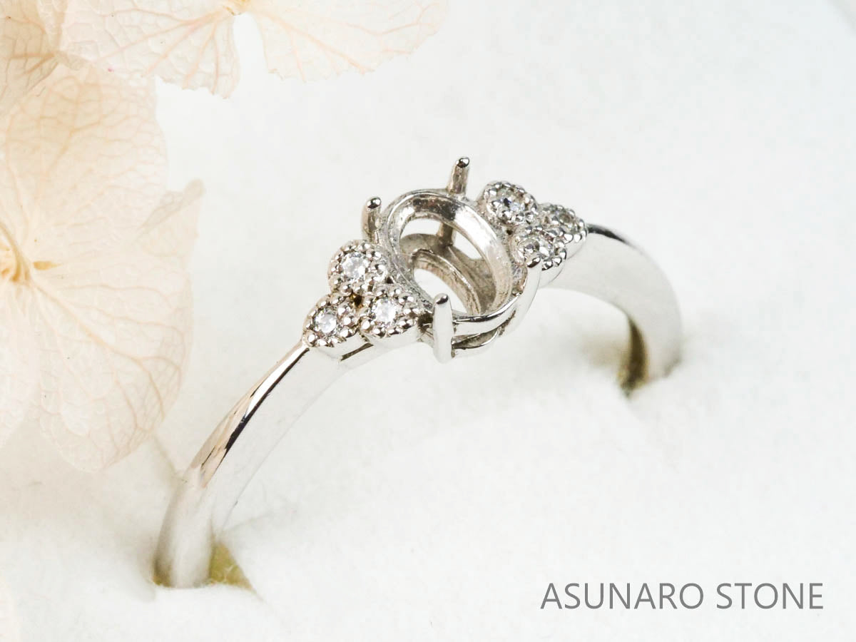 【お仕立て用】空枠番号：4609C　リング枠【オーダージュエリー用】