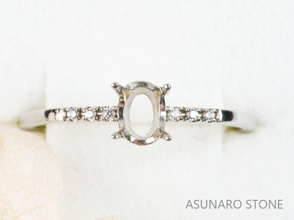 【お仕立て用】空枠番号：S4A　リング枠【オーダージュエリー用】