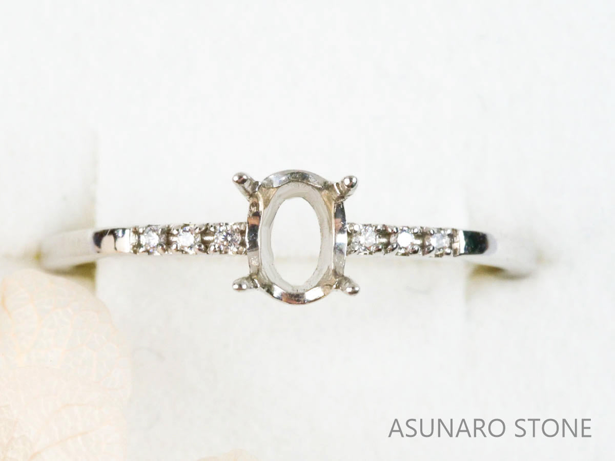 【お仕立て用】空枠番号：S4A　リング枠【オーダージュエリー用】