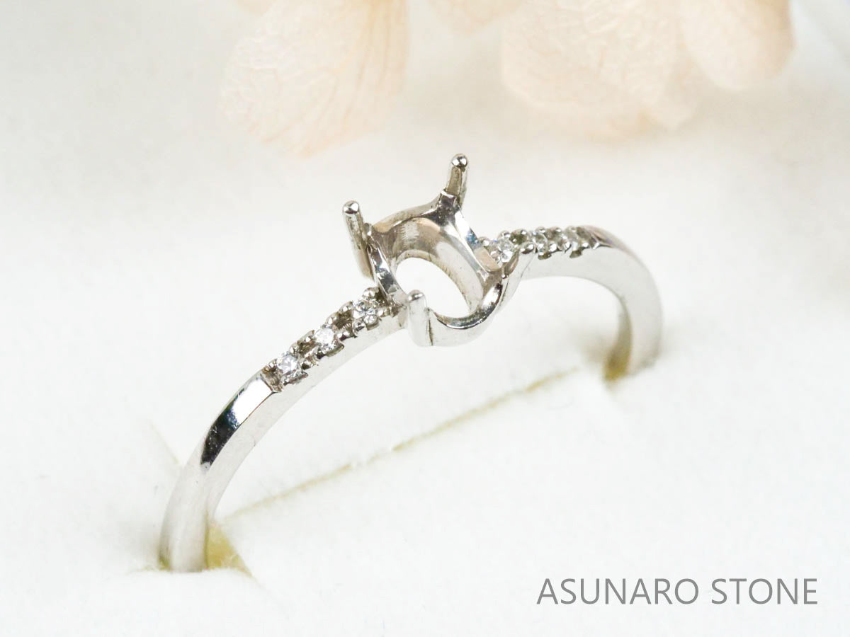 【お仕立て用】空枠番号：S4A　リング枠【オーダージュエリー用】