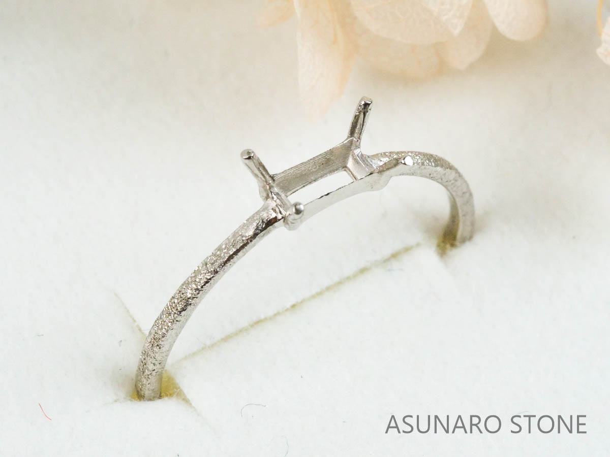 【お仕立て用】空枠番号：S29A　約1.1mm幅　スターダスト　リング枠　ダイヤなし【オーダージュエリー用】