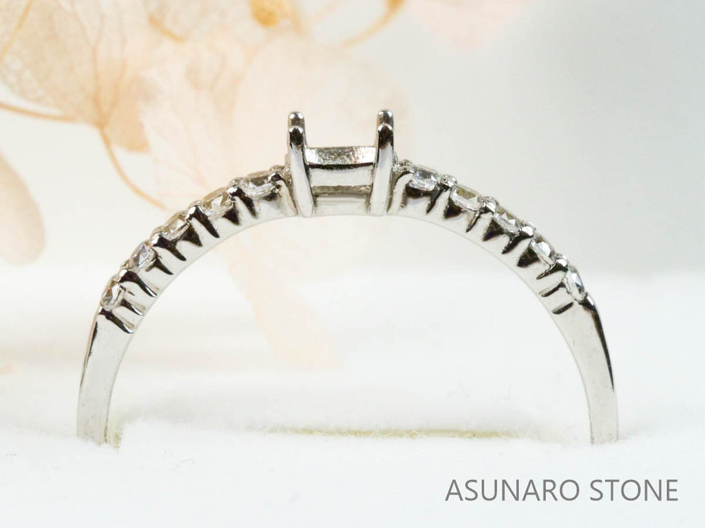 【お仕立て用】空枠番号：4632C　リング枠【オーダージュエリー用】