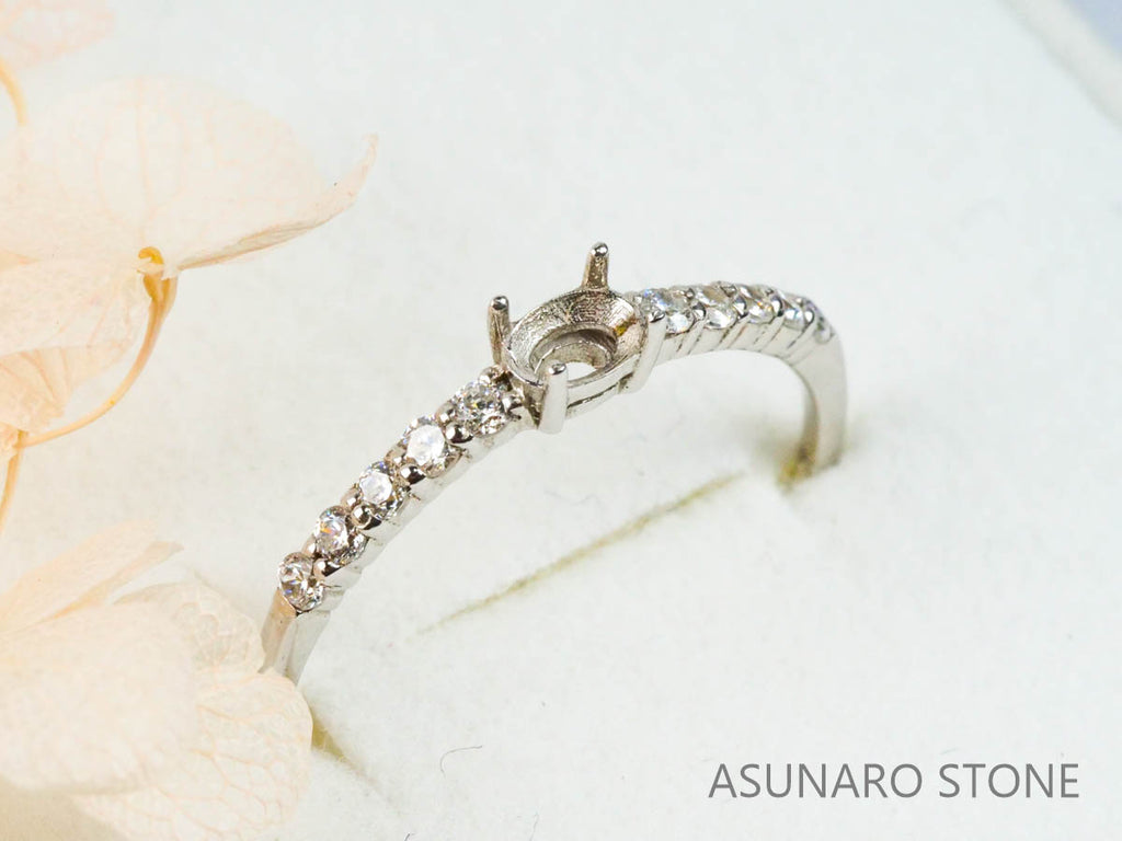 【お仕立て用】空枠番号：4632C　リング枠【オーダージュエリー用】