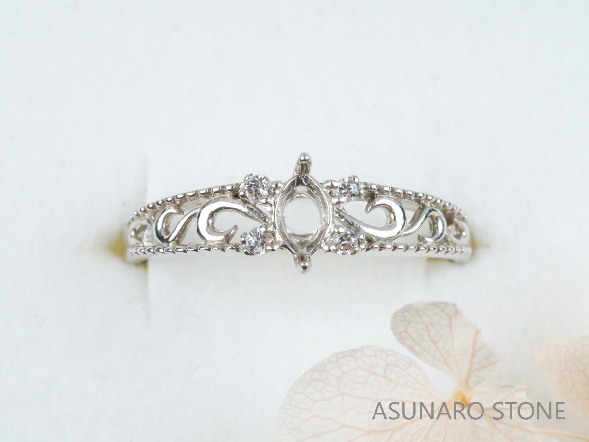 【お仕立て用】空枠番号：5362I　リング枠【オーダージュエリー用】