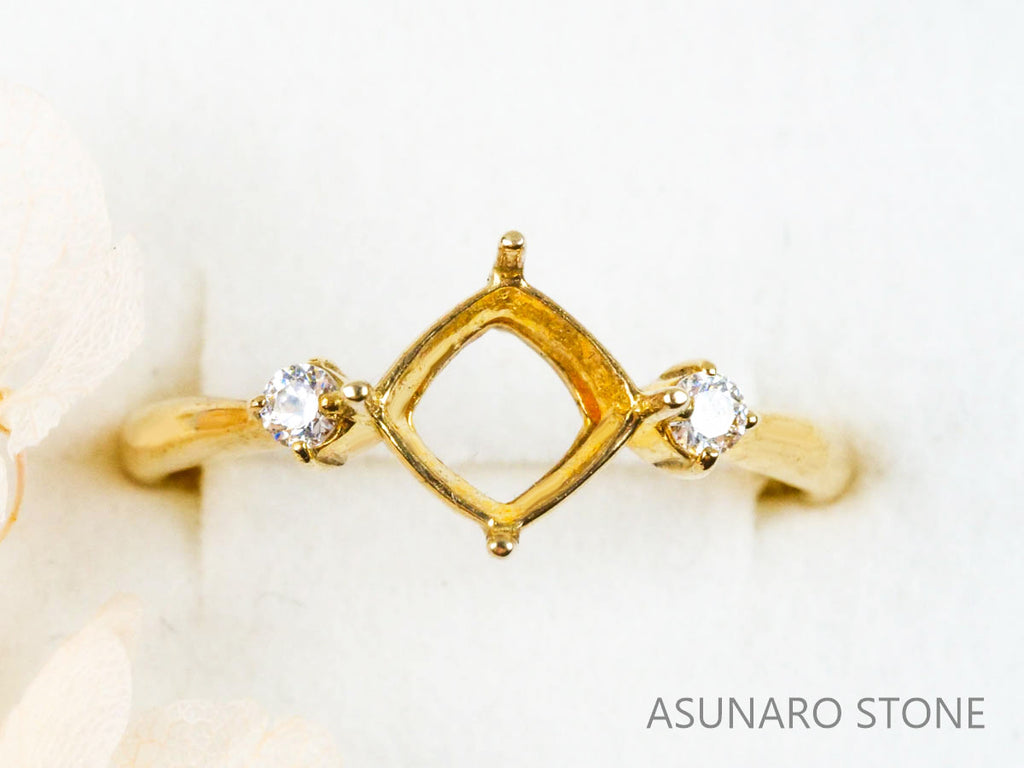 【お仕立て用】空枠番号：5487I　リング枠【オーダージュエリー用】