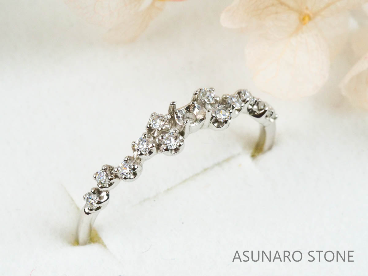 【お仕立て用】空枠番号：4995C リング枠【オーダージュエリー用】