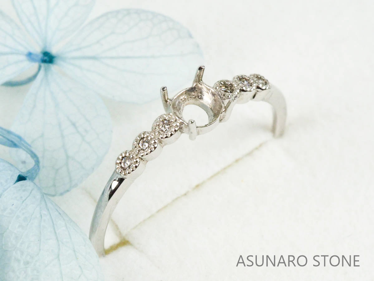 【お仕立て用】空枠番号：5622I　リング枠【オーダージュエリー用】