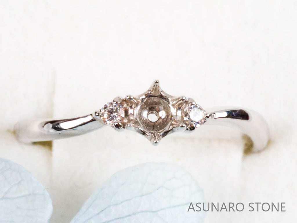 【お仕立て用】空枠番号：5445I　リング枠【オーダージュエリー用】