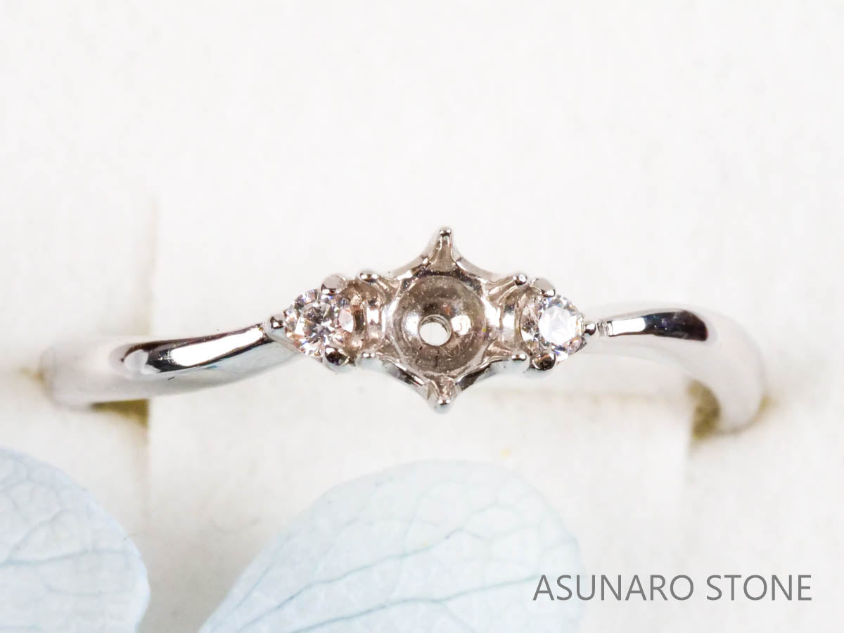 【お仕立て用】空枠番号：5445I　リング枠【オーダージュエリー用】