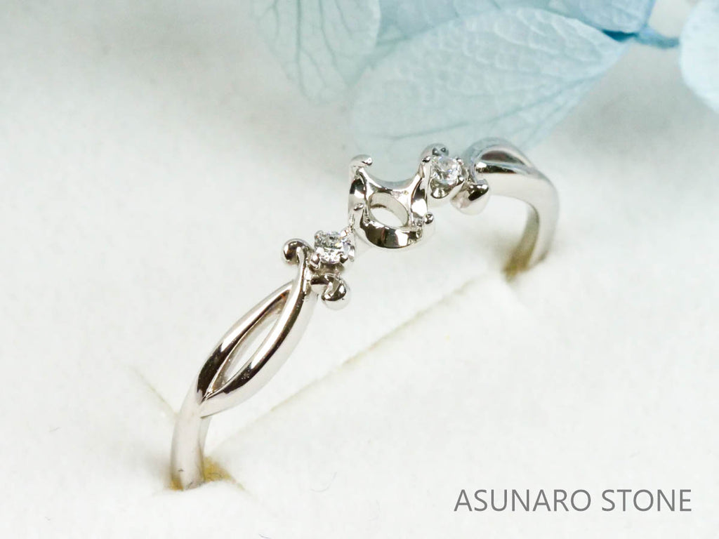 【お仕立て用】空枠番号：4042C　リング枠【オーダージュエリー用】