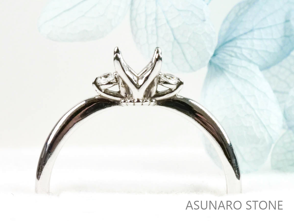 【お仕立て用】空枠番号：3856C　リング枠 【オーダージュエリー用】