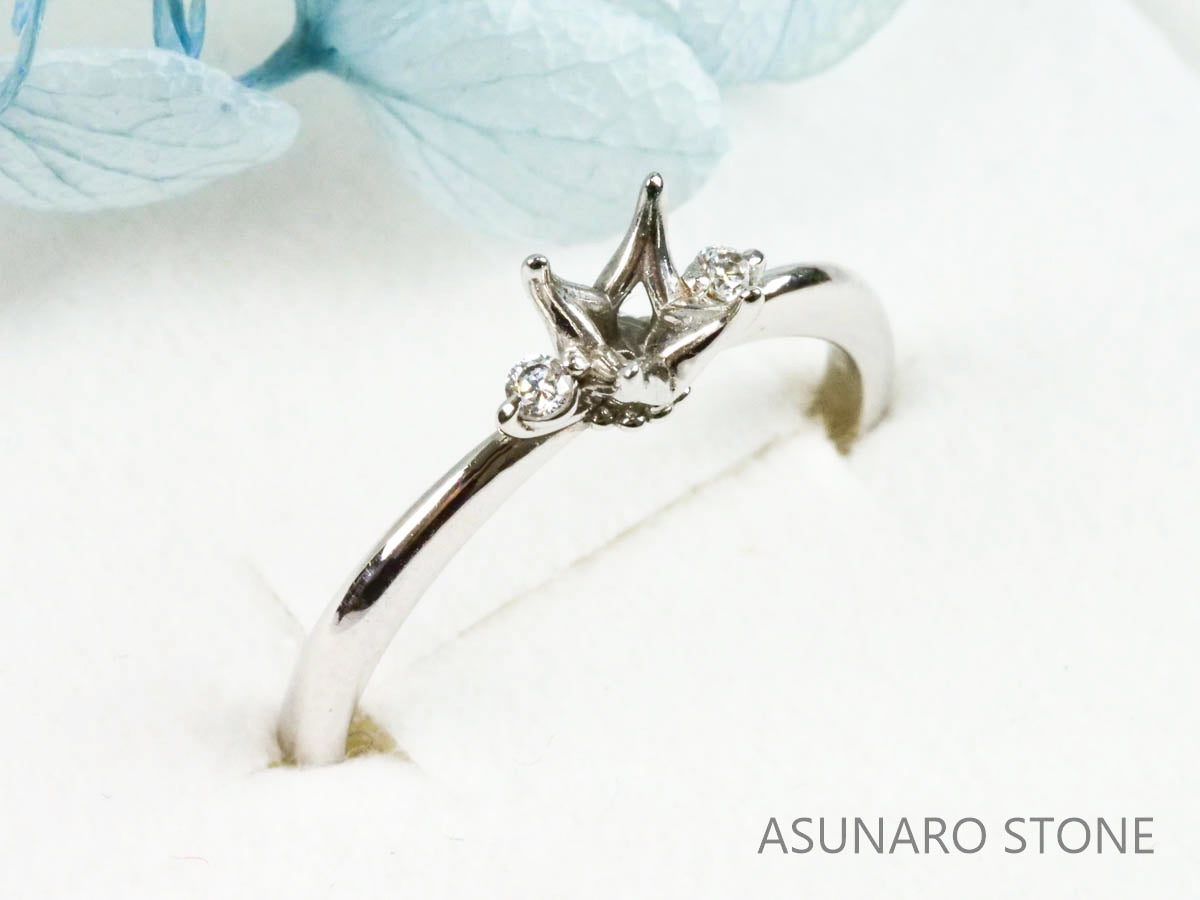 【お仕立て用】空枠番号：3856C　リング枠 【オーダージュエリー用】