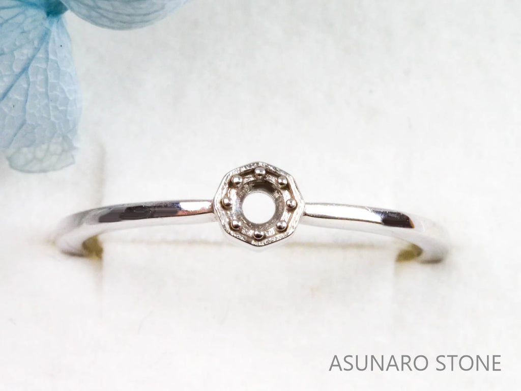 【お仕立て用】空枠番号：S2A リング枠　ダイヤなし【オーダージュエリー用】