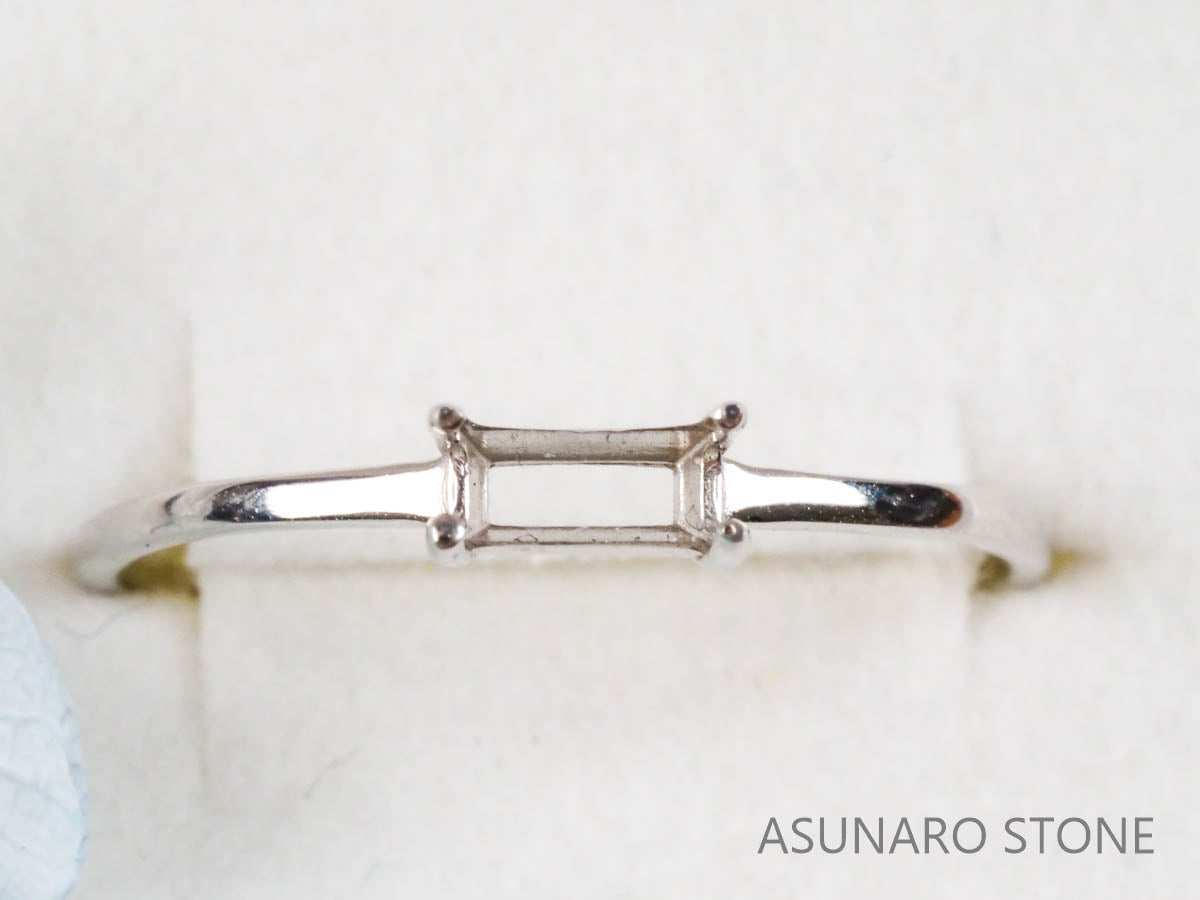 【お仕立て用】空枠番号：S29A　約1.1mm幅　リング枠　ダイヤなし【オーダージュエリー用】