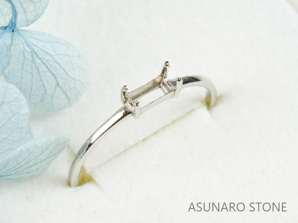 【お仕立て用】空枠番号：S29A　約1.1mm幅　リング枠　ダイヤなし【オーダージュエリー用】