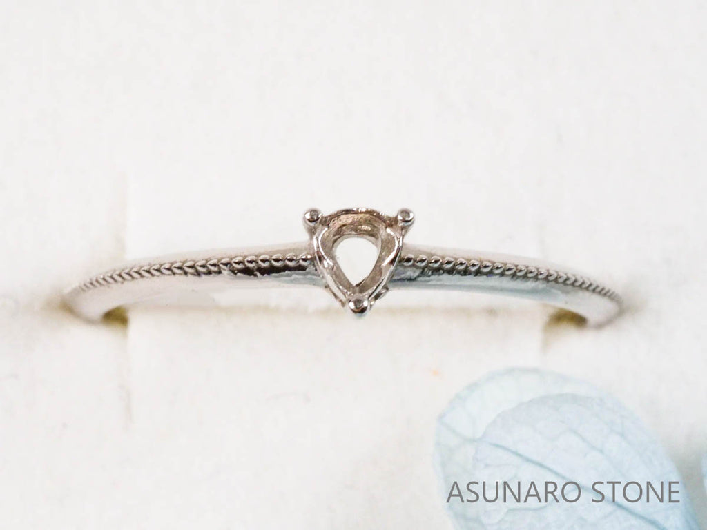 【お仕立て用】空枠番号：3357C  リング枠　ダイヤなし【オーダージュエリー用】