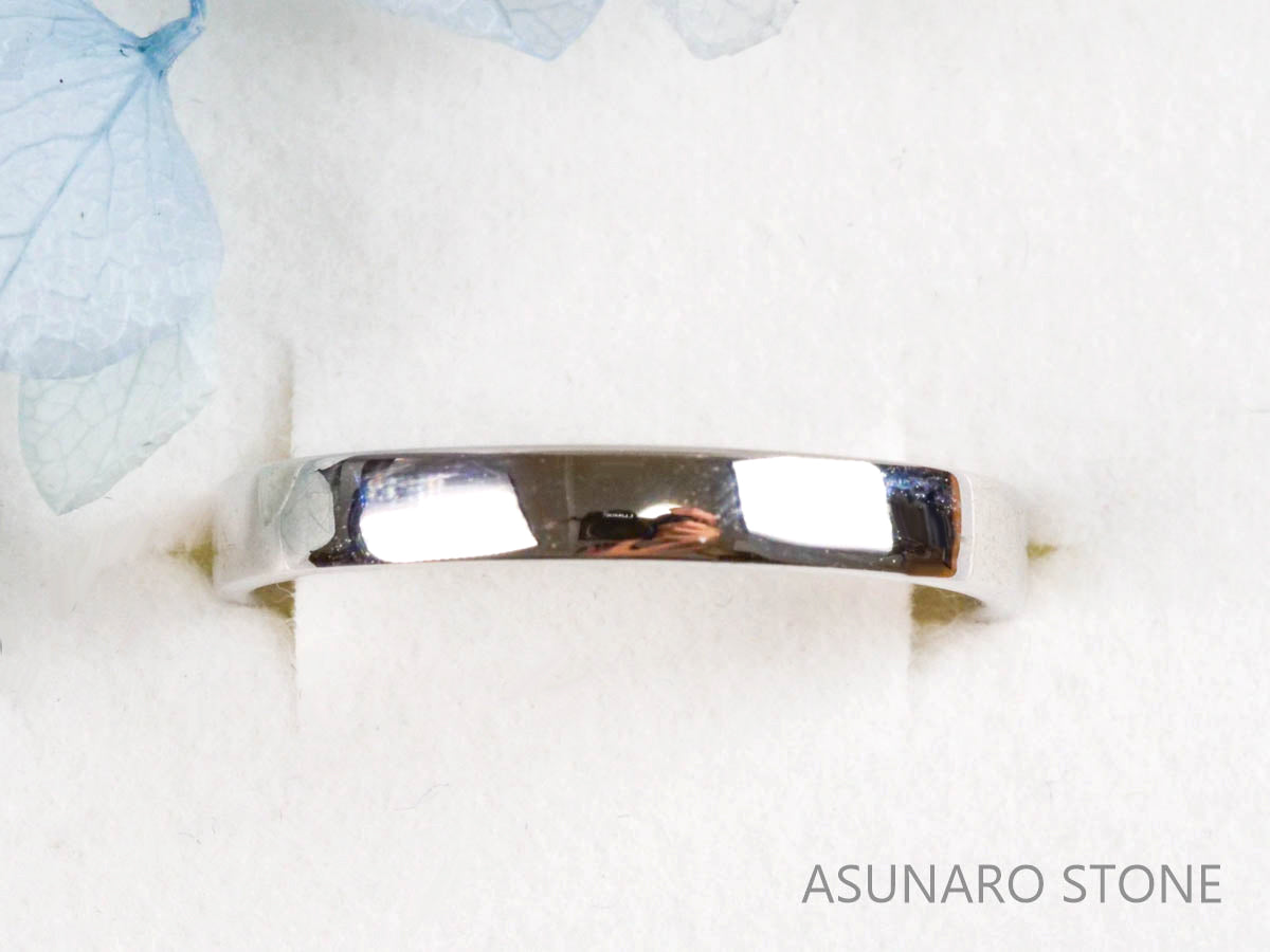 【お仕立て用】空枠番号：3959C-D　約2.7mm幅　鏡面　リング枠　ダイヤなし【オーダージュエリー用】