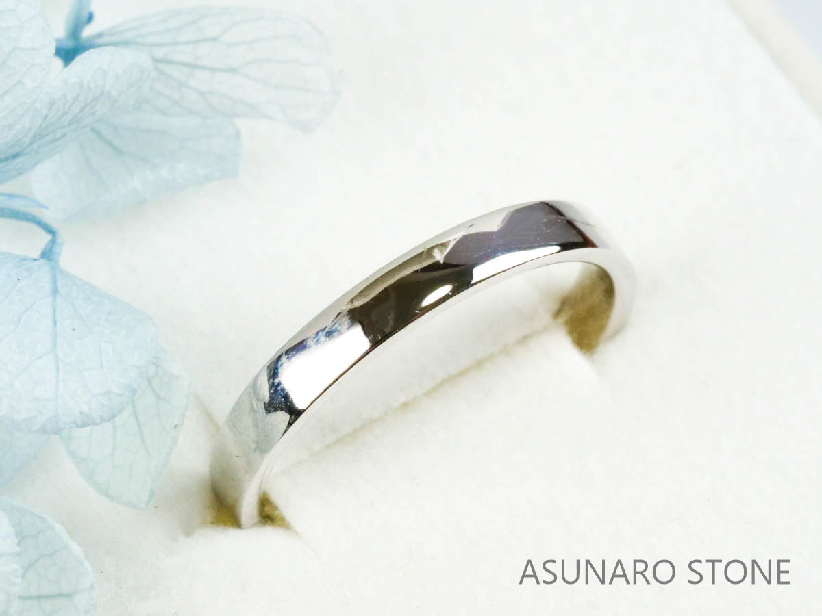 【お仕立て用】空枠番号：3959C-D　約2.7mm幅　鏡面　リング枠　ダイヤなし【オーダージュエリー用】