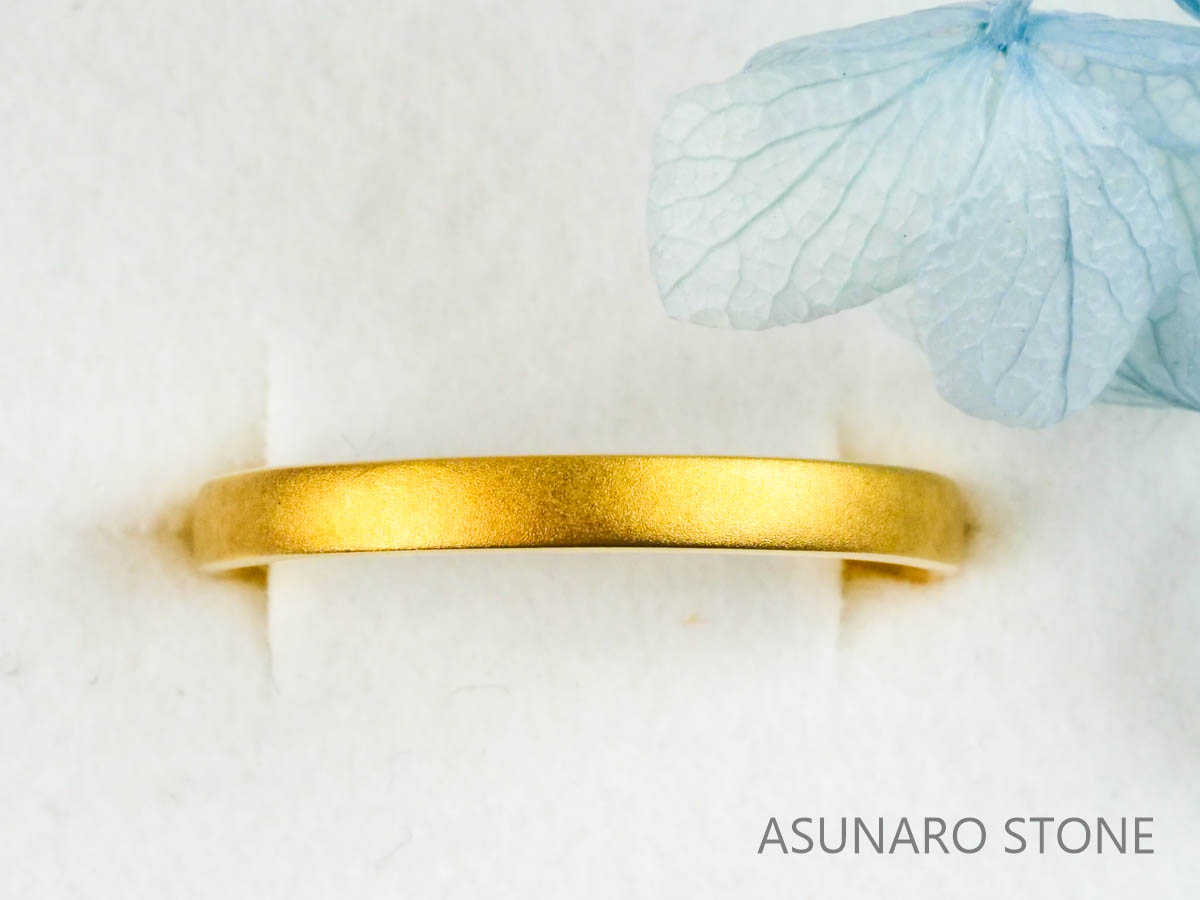 【お仕立て用】空枠番号：2941C　約2.3mm幅　ホーニング　リング枠　ダイヤなし【オーダージュエリー用】