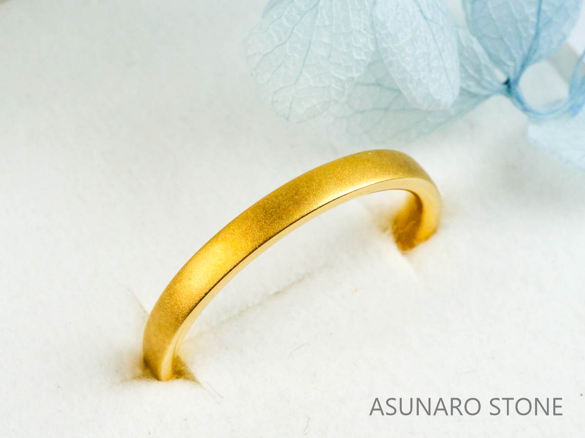 【お仕立て用】空枠番号：2941C　約2.3mm幅　ホーニング　リング枠　ダイヤなし【オーダージュエリー用】