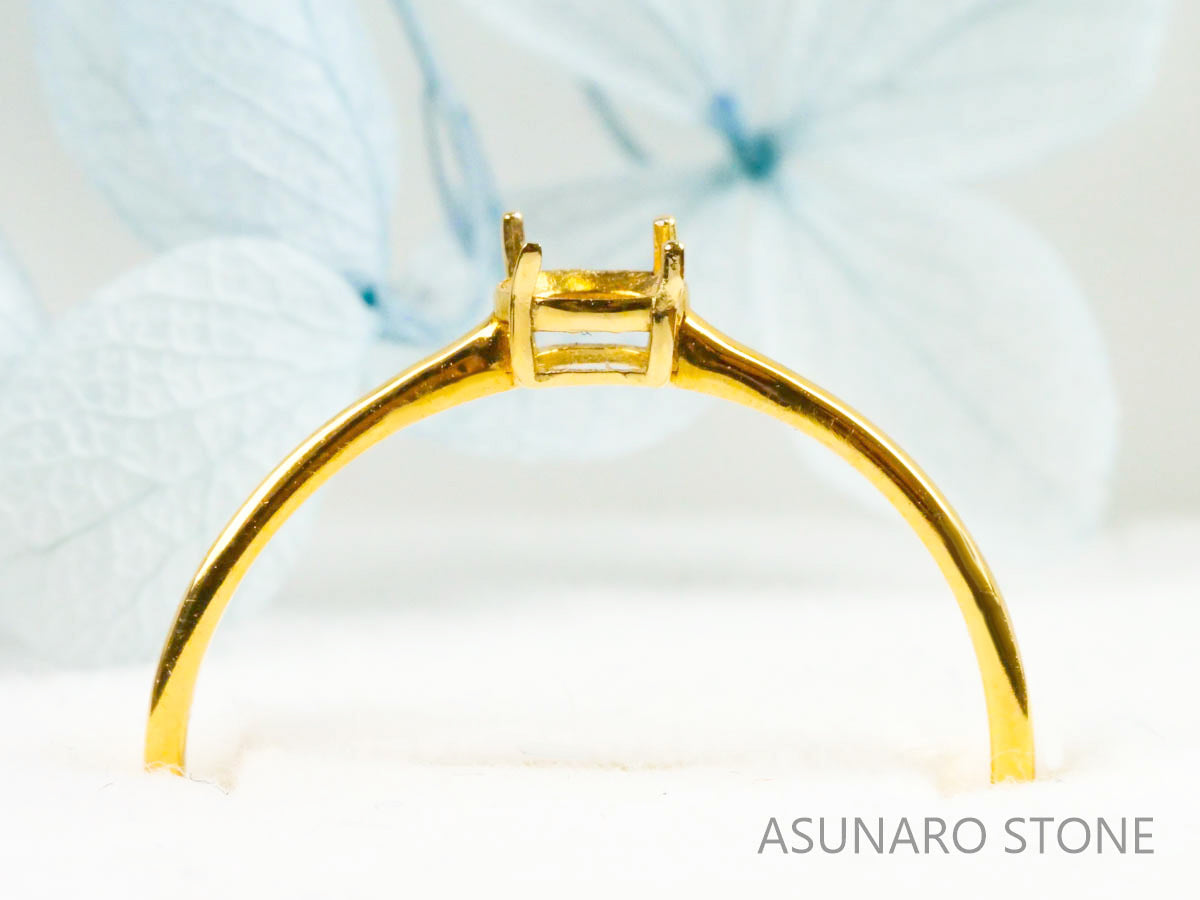 【お仕立て用】空枠番号：S28A　約1.1mm幅　リング枠　ダイヤなし【オーダージュエリー用】