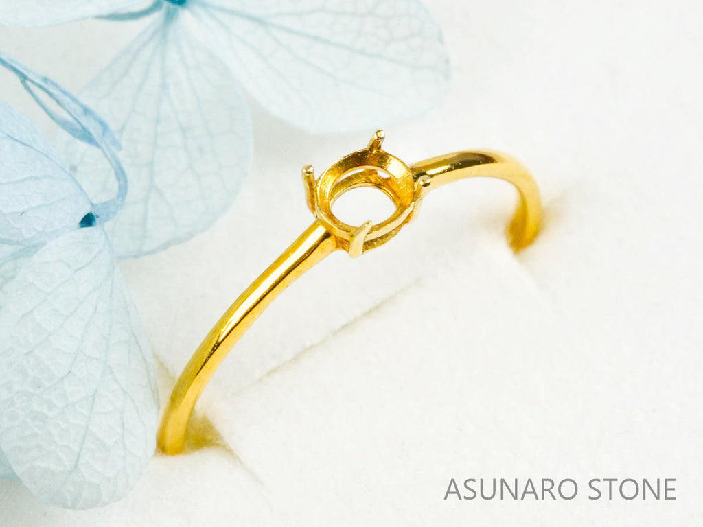 【お仕立て用】空枠番号：S28A　約1.1mm幅　リング枠　ダイヤなし【オーダージュエリー用】