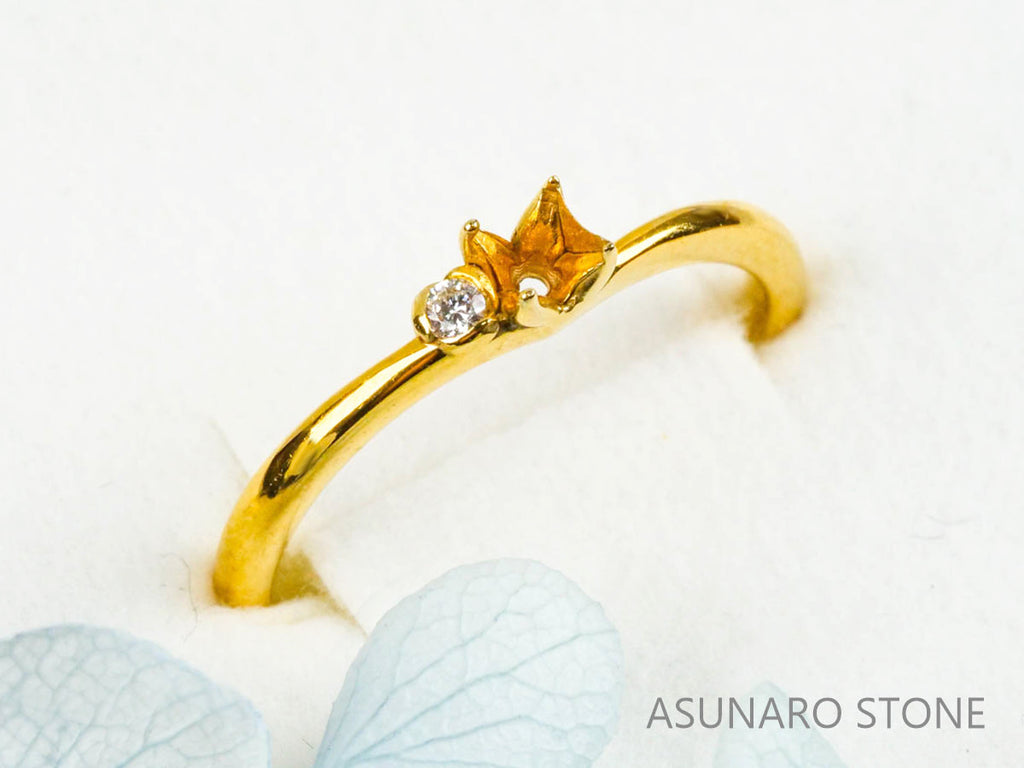 【お仕立て用】空枠番号：4573C　リング枠【オーダージュエリー用】