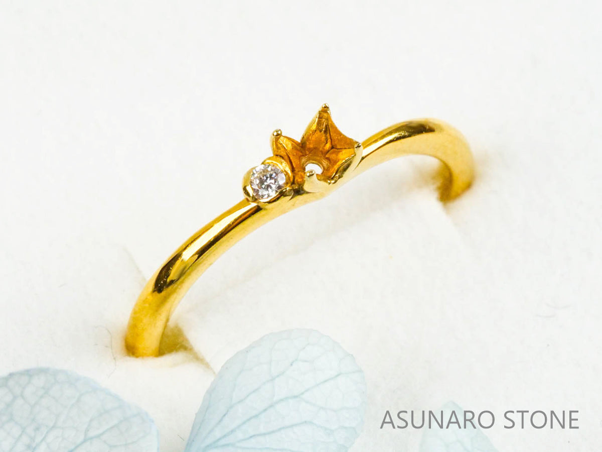 【お仕立て用】空枠番号：4573C　リング枠【オーダージュエリー用】